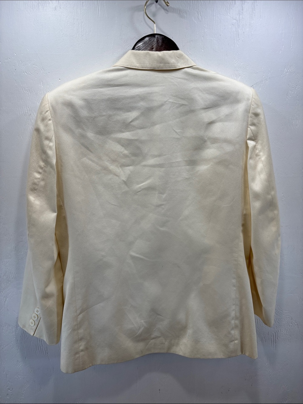 Liz Claiborne Vintage Cream Off-White Double-Breasted Blazer Petite Size 6 | 6P - Picture 6 of 10